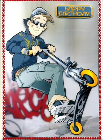 Scooter Dude Blue by Katie Silver