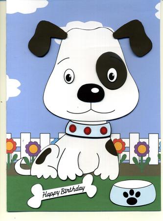 Patch the Dog Decoupage by Katie Silver
