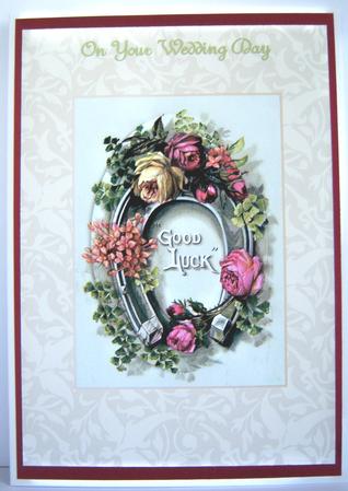 Horseshoe Wedding Card by Katie Silver