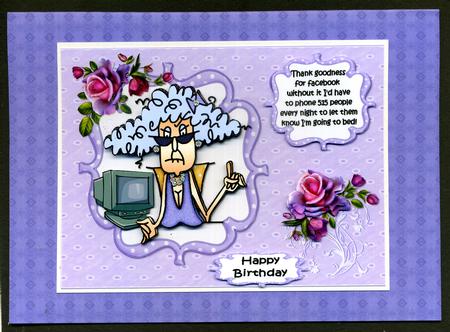 Diamonds and Checks Backing Paper in Purple by Katie Silver