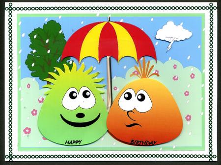 The Blobbles Shelter from the Rain by Katie Silver