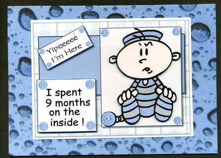 Duel Blue Rain Drops Backing Paper by Katie Silver
