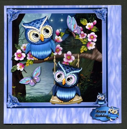 Duel Blue Fire Backing Paper by Katie Silver