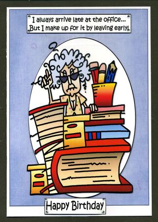 Stella Arrives Late at the Office Quick Card by Katie Silver