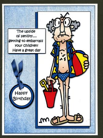 Gus Knows About Senility Quick Card by Katie Silver