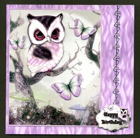 Duel - Pastel Purple Fire Backing Paper by Katie Silver