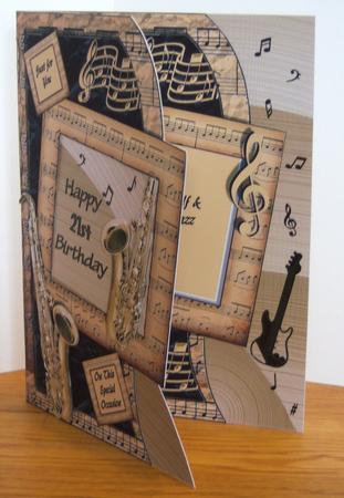 All That Jazz - Shaped Topper, Insert & Decoupage by Katie Silver