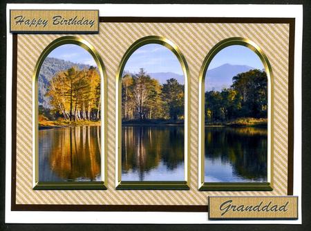 Three Arches Card - Beautiful Lake by Katie Silver