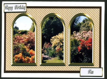 Three Arches Card - Azalea Garden by Katie Silver