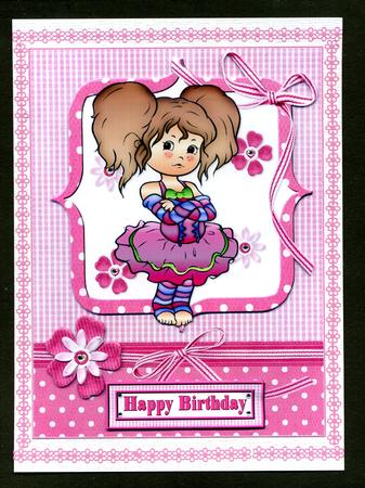 A Little Bit Grumpy Birthday Daughter Quick Card by Katie Silver