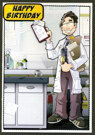 Lab Technician Dude by Katie Silver