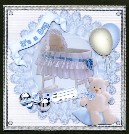 8x8 New Baby Boy by Katie Silver