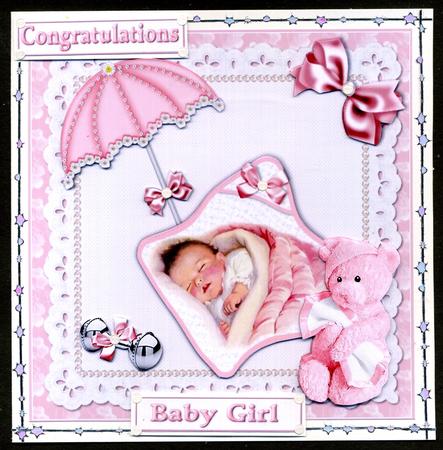 New Baby Girl Lace and Pearls by Katie Silver
