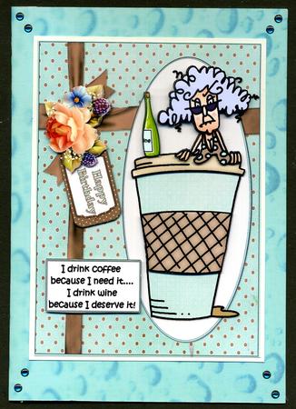 Duel Aqua Rain Drops Backing Paper by Katie Silver