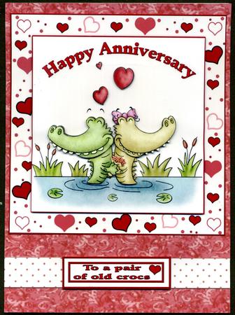 Happy Anniversary from One Old Croc to Another by Katie Silver