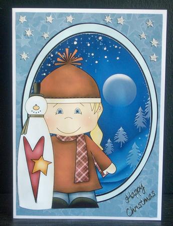 Blue Stars Backing Paper by Katie Silver