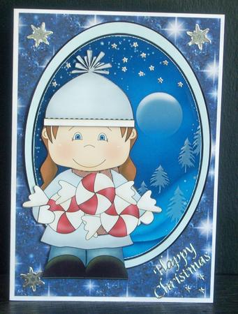 Star on a Dark Blue Background by Katie Silver