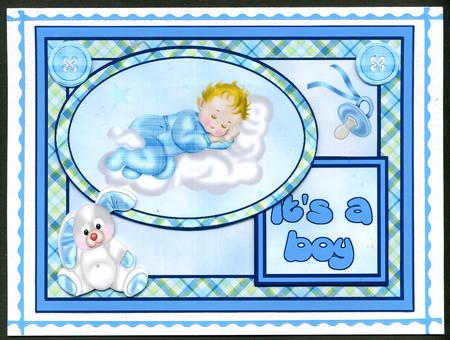 Baby Boy 2 Quick Card by Katie Silver