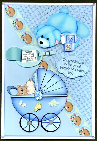 Skies of Blue Baby Boy by Katie Silver