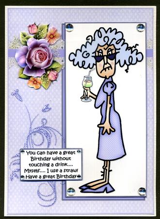 Stella and Her Birthday Drink Quick Card by Katie Silver