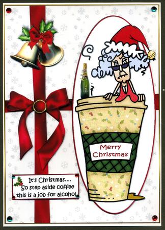 Stella and Her Christmas Coffee Quick Card by Katie Silver