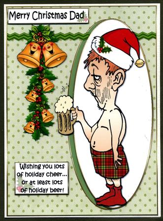Bert Sends Christmas Wishes Quick Card by Katie Silver