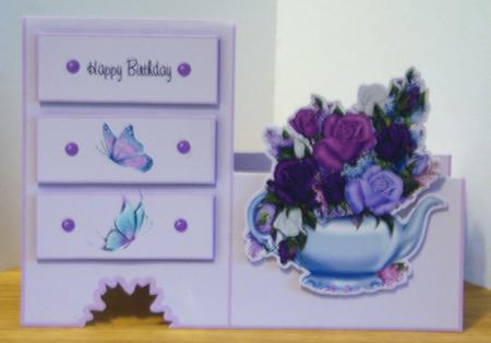 Teapot Floral 3 Drawer Kit by Katie Silver