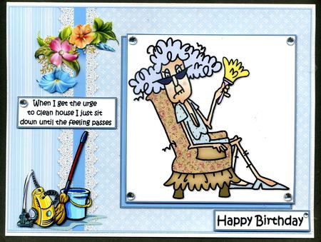 Stella and Her House Cleaning Quick Card by Katie Silver