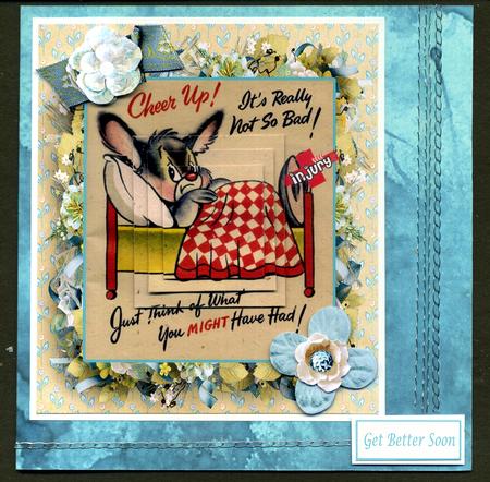 Cheer Up Get Better Topper & Pyramid & Decoupage by Katie Silver