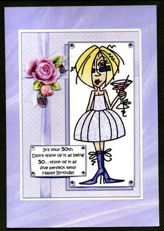 Duel Backing Paper - Rippled Silk - Lilac by Katie Silver