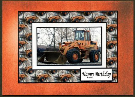 Duel Backing Paper - Distressed Ink - Orange by Katie Silver
