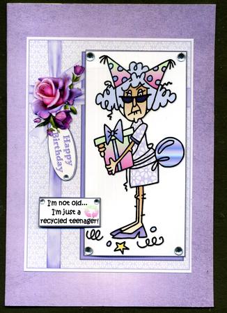 Duel Backing Paper - Distressed Ink - Dusky Purple 2 by Katie Silver