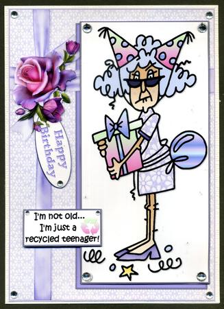 Stella a Recycled Teenager Quick Card by Katie Silver