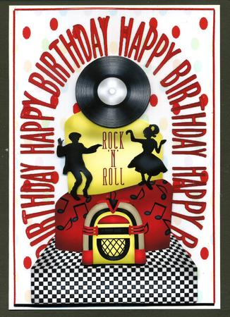 Rock N Roll Birthday Cake with Dancers by Katie Silver