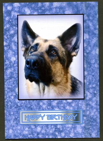 Duel - Shimmering Metallic Dusky Blue Backing Paper by Katie Silver
