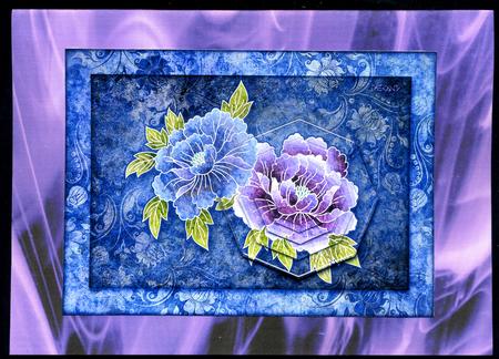 Duel - Streaky Cadbury Purple Backing Paper by Katie Silver