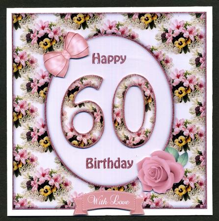 Vintage Pansies & Lilies Any Age 8x8 Mini Kit by Katie Silver