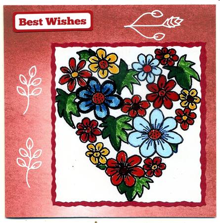 Flower Hearts Toppers by Katie Silver