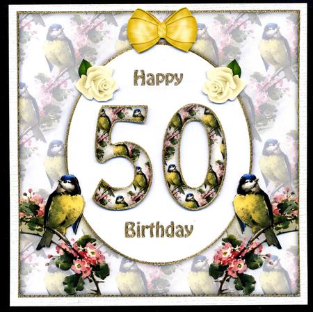 Beautiful Vintage Birds Any Age 8x8 Mini Kit by Katie Silver