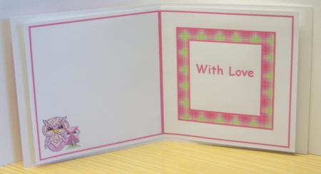 6x6 Owls on Tartan 1 Insert by Katie Silver