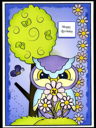 Owl by Tree 1 by Katie Silver