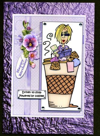Duel - Metallic Crumpled Backing Paper - Dusky Purple by Katie Silver