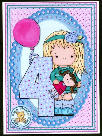 Party Girl - 4 Years Old by Katie Silver