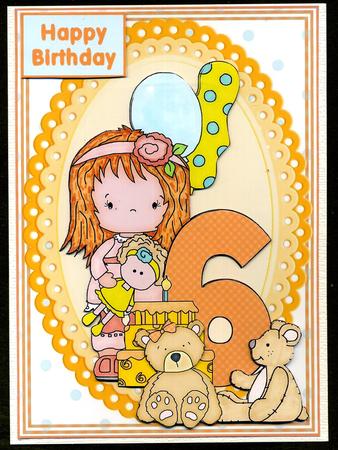 Party Girl - 6 Years Old - Number 2 by Katie Silver
