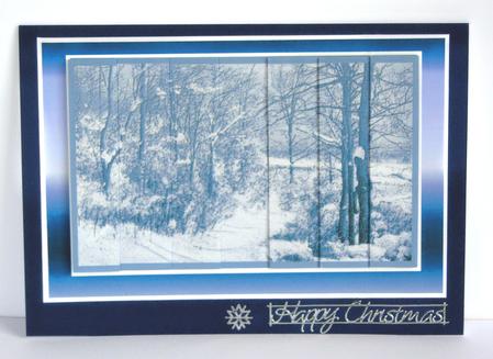 Winter Scene in Blue by Katie Silver
