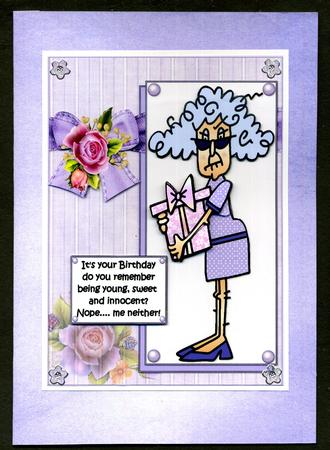 Duel Backing Paper - Distressed Ink - Pastel Purple by Katie Silver
