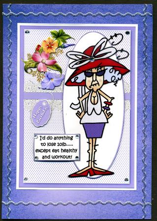 Duel Backing Paper - Distressed Ink - Purple by Katie Silver