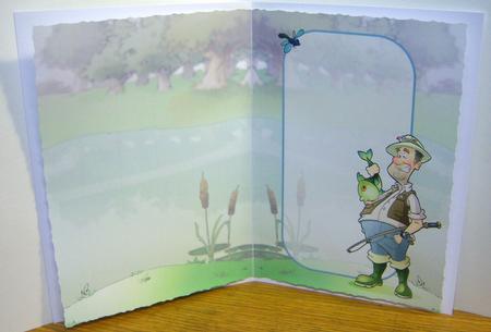 Fishing Dude Big Fish Insert by Katie Silver