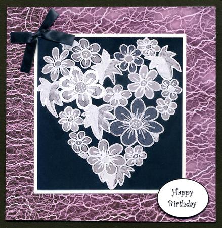 Duel Backing Paper - Lace - Dusky Pink by Katie Silver