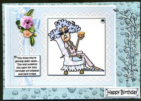 Duel Backing Paper - Rain Drops - Dusky Aqua by Katie Silver
